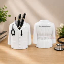 Personalized Doctor Coat Pen Stand